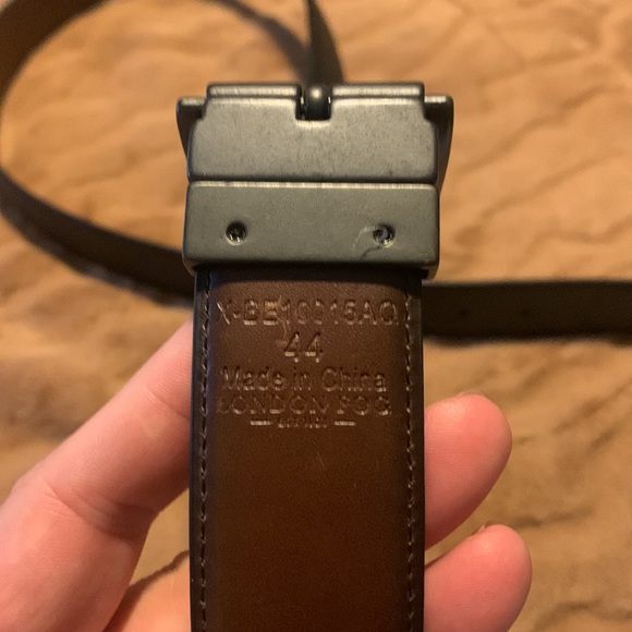 Men's reversible leather belt - Picture 3 of 5